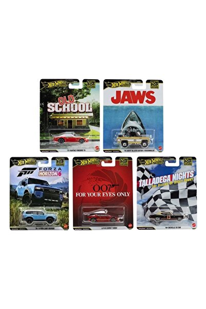 HOT WHEELS Premium Pop Culture 2026 Mix 5 5'li Set Toyota Lotus Pontiac Chevr...