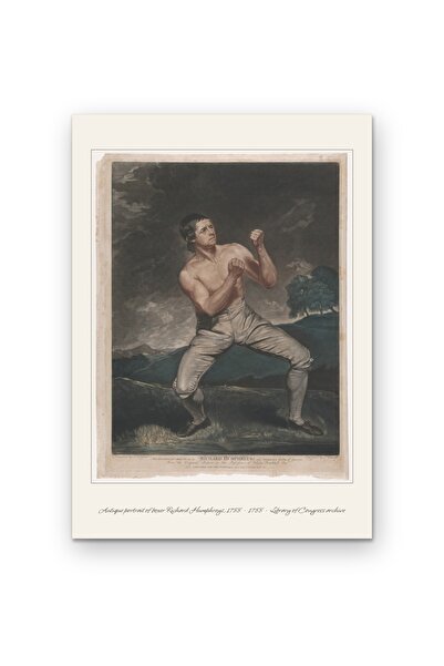OEM Poster Carton 250g A4 Portret Antic Boxer Richard Humphreys 1788 Arhiva I...