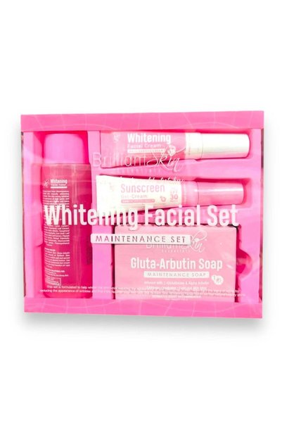 Brilliant Skin Essentials مجموعة تبييض الوجه الجديدة (مجموعة العناية) - مع تو...