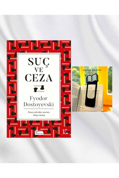 Koridor Yayıncılık SUÇ VE CEZA / BEZ CİLTLİ / KİTAP FİGÜRLÜ KİTAP AYRACI HEDİYE
