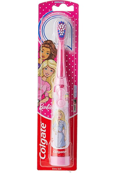 Colgate Kids 3+ Barbie Extra Soft Battery Toothbrush, Assorted color