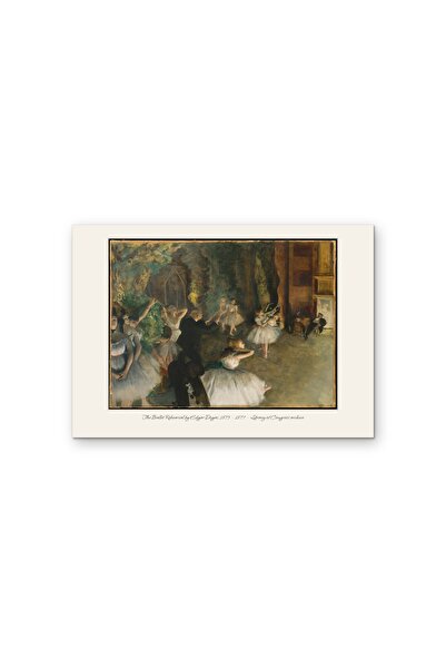 OEM Poster Cardboard 250g A4, Ballet Rehearsal by Edgar Degas, Classical Art,...