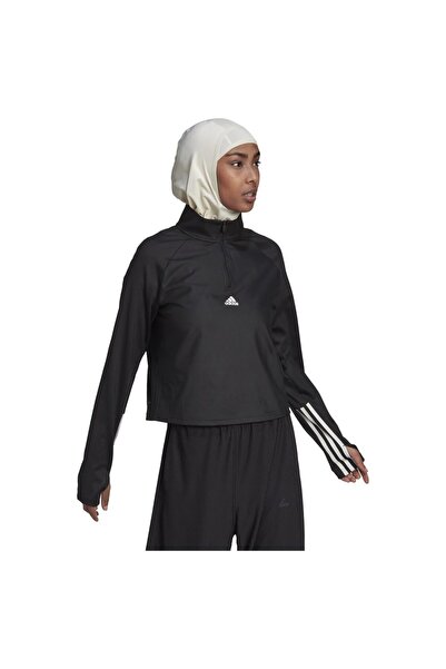 adidas Γυναικείο Μακρυμάνικο Φούτερ W HYGLM 14ZIP XS