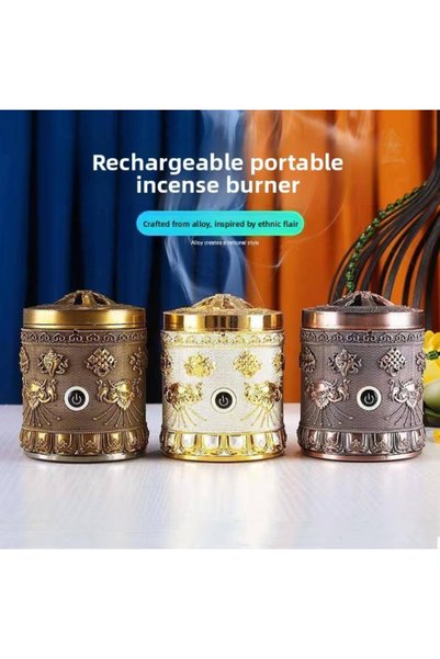 Generic Brand Electronic Incense burner Alloy Mini, Handheld Agarwood Small Car Incense burner