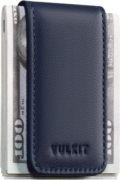 Generic Magnetic Money Clip Leather Cash Holder Minimalist Design Holds Up to...