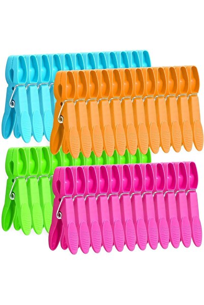 Generic 48 Pcs Colorful Plastic Clothes Clips, Heavy Duty Laundry Pegs, Stron...