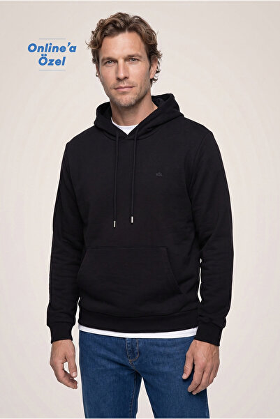 Kiğılı Hooded Regular Fit Cotton Pocket Sweatshirt