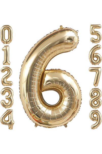 Generic Gold Number Balloon 40 Inch, 0-9 Number Balloons, 10 20 30 40 50 Numb...