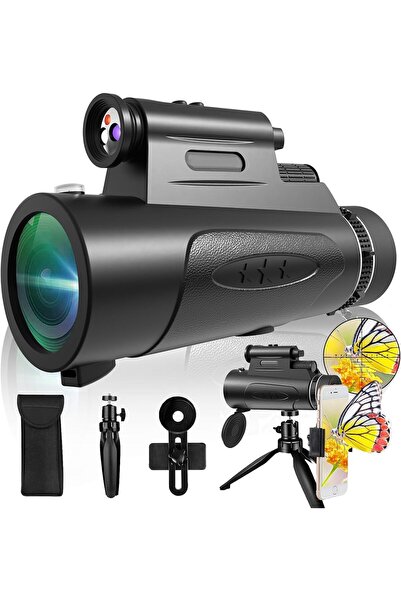Generic Monocular Telescope with Lights HD Monoculars 80x100 for Adults High ...