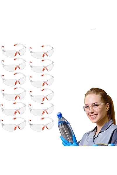 Generic Transparent Safety Glasses, 12 Pcs Scratch Resistant Anti Fog Coating...