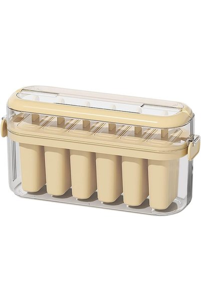 Generic قوالب سيليكون للآيس كريم، قوالب محمولة لصنع المصاصات، قوالب سهلة الإز...