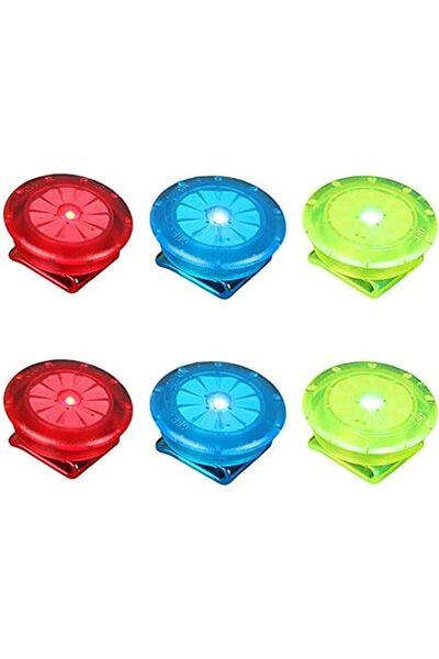 Generic مشبك إضاءة LED للسلامة، مشبك حذاء مضيء للتحذير، ضوء وامض ساطع للجري ا...