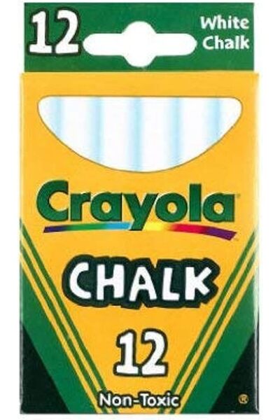 Generic 12 ANTI DUST CHALKS-WHITE