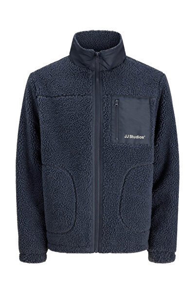 Jack & Jones Jjesoho Teddy Navy Blue Men's Jacket 12299491