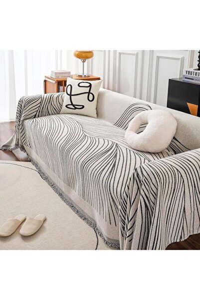 Generic Sofa Covers, Boho Couch Cover, Thick Chenille Sectional Sofa Cover Mo...