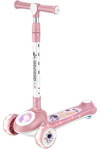 Generic Kick Scooters for Kids, Adjustable Height Foldable Scooter, 3 LED Lig...