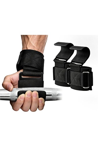 Generic 2-Piece Heavy Duty Weight Lifting Hooks, Gym Weight Lifting Straps wi...