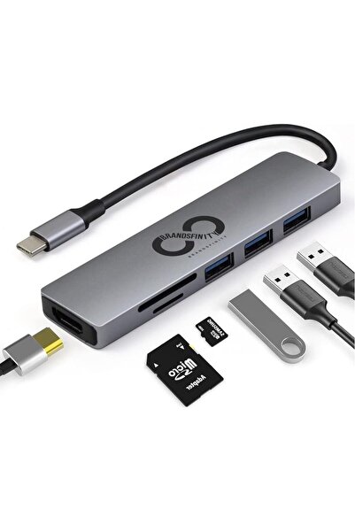 Generic 6-in-1 USB C Hub, Multiport Adapter with 4K HDMI, 3 USB 3.0 Ports, SD...