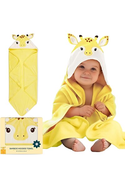 Generic Nintara Baby Hooded Towel – Bamboo Fiber Bath Wrap, 38" x 38"