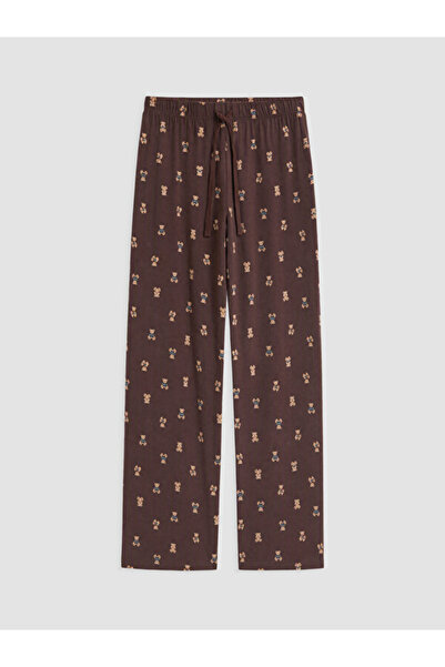 LC Waikiki Rmz Gi̇yi̇m Farkiyla Teddy Bear Embroidered Women's Pajama Bottoms
