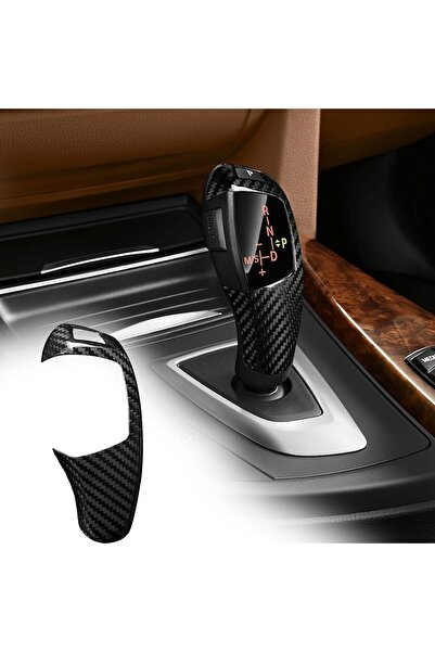 Generic غطاء حماية لمقبض ناقل الحركة من ألياف الكربون لسيارات BMW F01 F02 F03...
