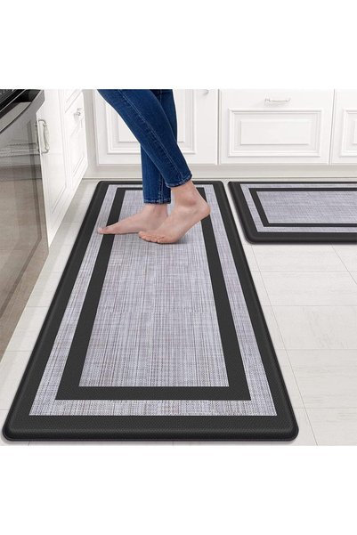 Generic 2PCS Kitchen Floor Mats,Cushioned Anti-Fatigue Floor Mat,Cushioned An...