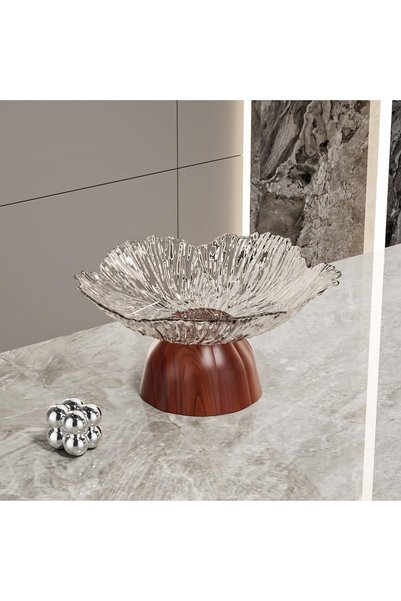 Generic Elegant Decorative Pedestal Bowl and Dessert Display Stand, Multi-Functional Fruit Basket, Serving T