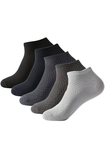 Generic Men's 5 Pairs Athletic Comfort Socks, 100% Cotton Blend, Anti-Odor, B...