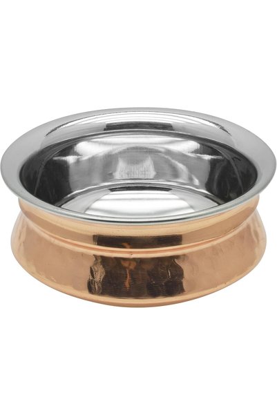 Generic COPPER HANDI SERVING BOWL WITHOUT LID, 15 CM, COPPER, TCH002, CURRY B...