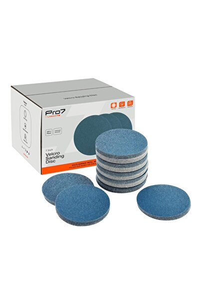 Generic 100 Pieces 7inch Velcro Sanding Disc Calcined Alumina 150 Grit - No-H...