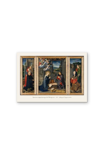 OEM Poster Carton 250g A4 Triptic Renascentist Scena Nasterii Domnului 1515