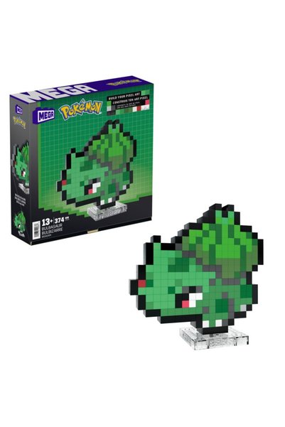Pokémon MEGA Pixel Art Bulbasaur HTH75 | Σετ Κατασκευής 374 Τεμαχίων | Mattel