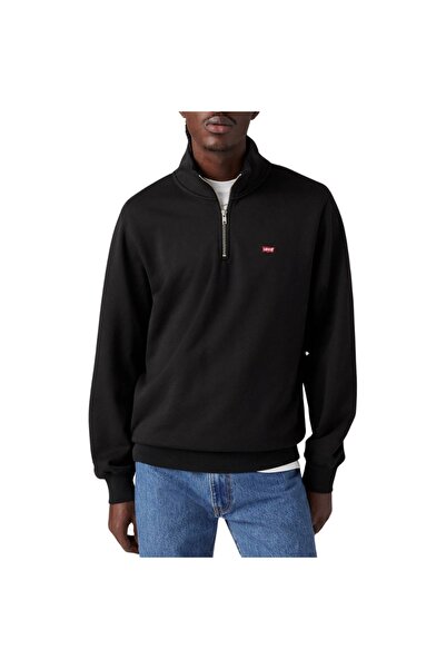 Levis ΛΕΒΙΣ ®   ORIGINAL HOUSEMARK Q-ZIP ΠΟΥΛΟΒΕΡ ΜΑΥΡΟ S