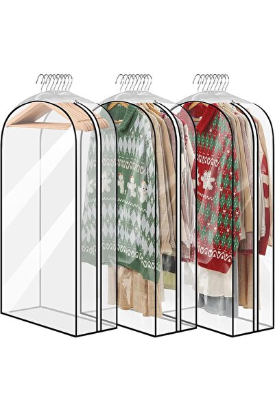 Generic 3 Pack Long Hanging Garment Bags for Closet Storage, Garment Bags for...