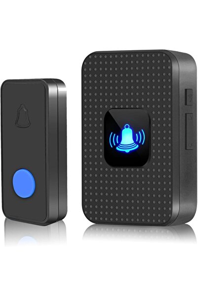 Generic Wireless Doorbell Kit, LED Flash 55 Melodies 5 Levels Volume, Home Se...