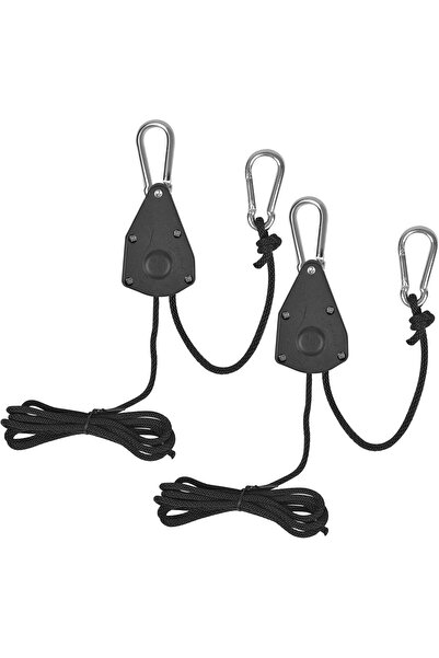 Generic Heavy Duty Adjustable Hanger Pulley Rope Ratchet Hanger, 1/4" & 1/8" ...