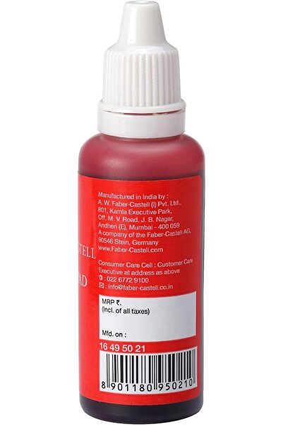 Generic حبر لوسادة الختم، أحمر، 30.00 مل (1.06 أونصة)، 16495021 (عبوة من 3 قطع)