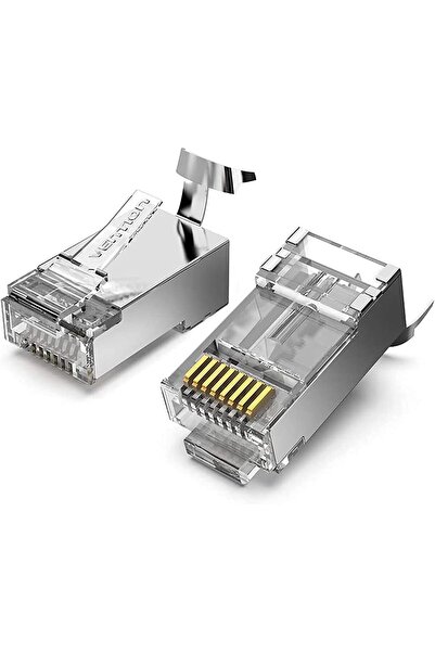 Generic ملحقات شبكة الإيثرنت، موصل RJ45 معياري (فئة 6A UTP، عبوة من 100 قطعة)