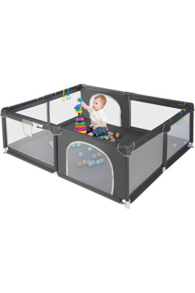 Generic Baby Playpen Fence with Playmat, Sturdy Playard for Toddler, Infant I...