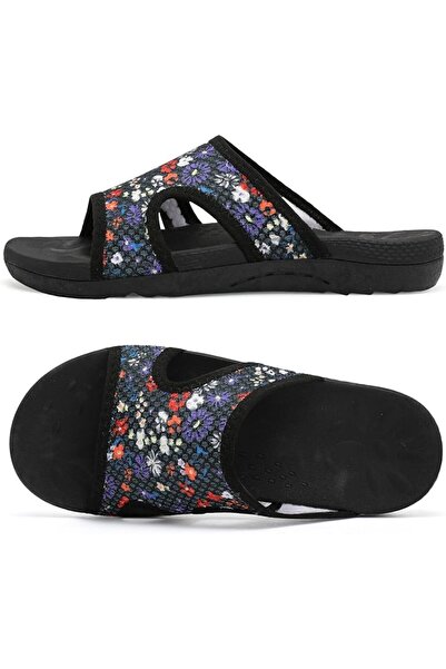 Generic Womens Slide Sandals Breathable Slip on Plantar Fasciitis Slippers Ar...