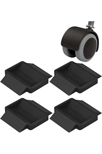 Generic 4pcs Furniture Cups for Wheels, Silicone Caster Cups Bed Couch Stoppe...