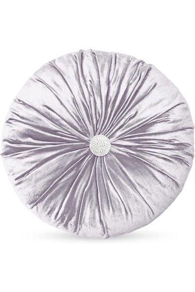 Generic | Round Velvet Decorative Cushion Solid Design - 45x45 cm - Light Pink