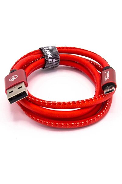 Taimi كابل شحن USB لهواتف سامسونج وأندرويد الذكية TM-02 - أحمر