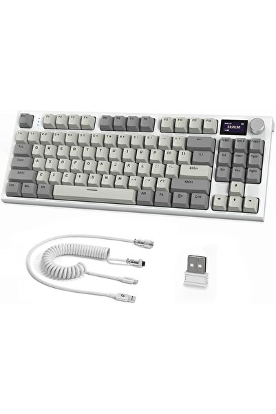 Generic K86 Mechanical Gaming Keyboard 75% Layout TKL 87 Key-Green pro
