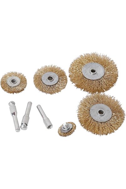 Generic Wire Brush Set 8 Piece|Coarse Carbon Steel Crimping Wire Wheel, Paint...