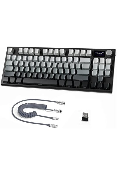 Generic K86 Mechanical Gaming Keyboard 75% Layout TKL 87 Key-Green pro