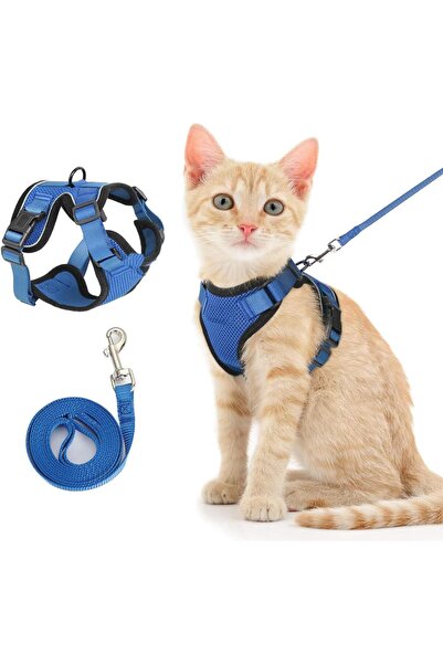 Generic Cat Harness and Leash Set for Walking,Escape Proof Safe Adjustable Ki...