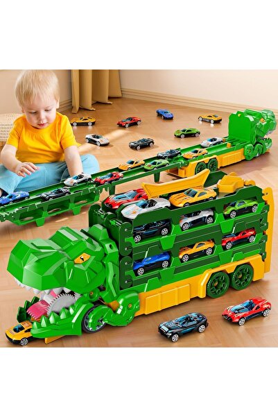 Generic Dinosaur Race Track Toys for Ages 3-4 4-6, 59-inches Transport Dinosa...