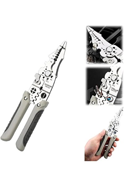 Generic 1 pcs Multifunctional Wire Stripper Crimper Cable Cutter Pliers,Wire ...