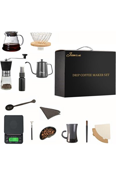 Generic طقم قهوة V60، مجموعة كاملة احترافية لصنع القهوة بالتقطير V60 مكونة من...